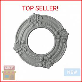 Cm09bn Ekena Millwork 816180010414 Benson Ceiling Medallion 9 Inch Od X 4 1/8 Id 5/8 P Primed
