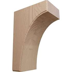 Bktw05x08x12cvgm Ekena Millwork 849014042633 Clarksville Wood Brackets 5 1/4 Inch W X 8 D 12 H Mahogany