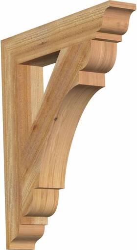Bkt04x24x28oly01rwr Ekena Millwork 889274045982 24 Inch D X 28 H 4 W Douglas Fir Rough Sawn
