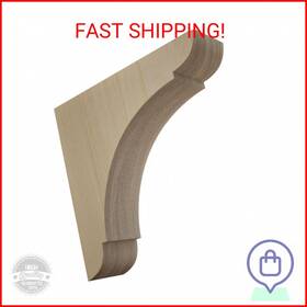 Bktw01x06x06olrw Ekena Millwork 889274103170 Small Olympic Wood Brackets Ft1.75 Wx6 Dx6 H
