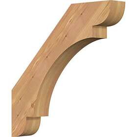 Brc04x22x22oly00swr Ekena Millwork 889274111588 3 1/2 Inch W X 22 D H Olympic Smooth Knee Brace Western
