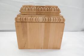 Bas09x03x09chch Ekena Millwork Chesterfield Base 9 1/4 Inch Bw X 6 1/2 Top W 3 D H