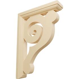 Bkt01x06x08buma-case-6 Ekena Millwork Bulwark Wood Brackets 1 1/2 Inch W X 6 D
