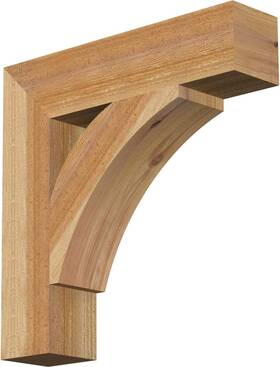 Bkt04x18x18thr05rwr Ekena Millwork 4 Inch W X 18 D H Rustic Wood Bracket Western Red Cedar Rough Sawn