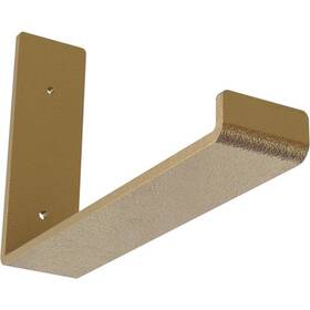 Bktm02x10x06hshgo Ekena Millwork Steel Hanging Shelf Bracket Hammered Gold 2 Inch W