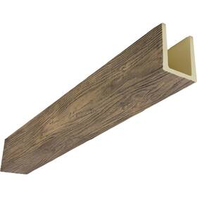 Bmmas3c00600x0600x192sb Ekena Millwork Heritage Timber Mena Faux Wood 5.5- Inch W X H 16-ft. L Smokey Brown