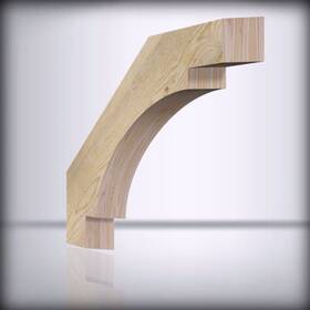 Brc04x18x18mrc00rdf Ekena Millwork 4 W X 18 D H Merced Rough Sawn K Be