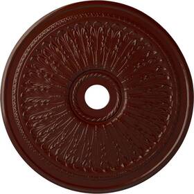 Cm29oabmf Ekena Millwork 29.2 Inch Ceiling Medallions Polyurethane Glue Nail Finished Red