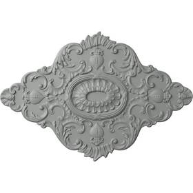 Cm42x28as Ekena Millwork 42-3/4 W X 28 7/8 H 1 Ashford Urethane Ceiling Medallion White