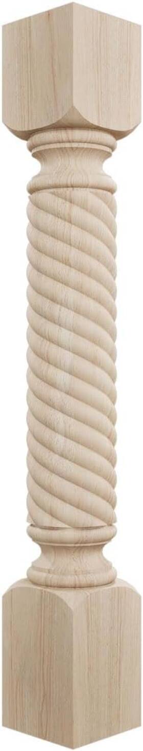 Col05x05x35harw Ekena Millwork 5- Inch W X D 35.5- H Rubberwood