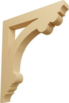 Corw02x10x12elal Ekena Millwork Large Ellis Wood 1 1/2 Inch W X 10 D 12 H Alder
