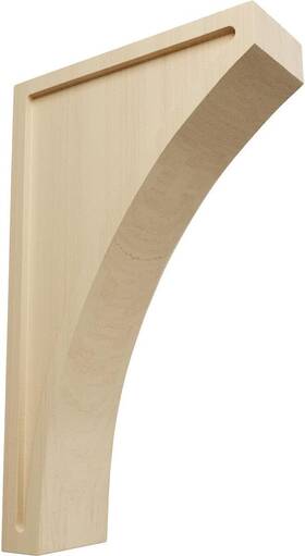 Corw03x08x14lwrw-case-4 Ekena Millwork 3- Inch W X 8.5- D 14- H Rubberwood