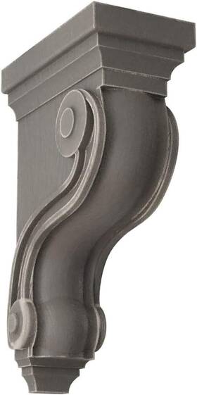 Corwd03x06x10tsgy Ekena Millwork 3 3/8 Inch W X 6 1/2 D 10 H Reclaimed Grey