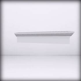 Crh06x44 Ekena Millwork Crosshead 4 Factory Primed White 44 Bottom Width X