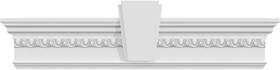 Crh07x154ka-eg Ekena Millwork Endurathane Traditional Crosshead With Deco Keystone And Egg Dart Trim 154 Inch