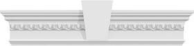 Crh07x63kf-eg Ekena Millwork Endurathane Traditional Crosshead With Flat Keystone And Egg Dart Trim 63 Inch