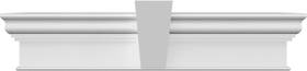 Crh12x166kf Ekena Millwork Endurathane Craftsman Crosshead With Flat Keystone 166 Inch Bottom Width X 174 1/2