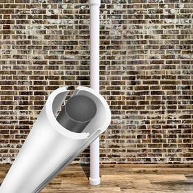Lc0608stst Ekena Millwork Columns Nft Accessories 94 Inch Round Plastic Pvc Wrap Standard White
