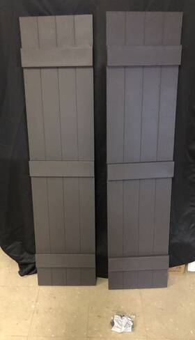 Lj4s14x05900ms Ekena Millwork Joined Board/batten Shutters Pair 14 Inch X 59 Musket Brown