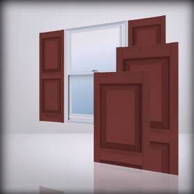 Lp2s14x03500rd Ekena Millwork - For Lifetime Vinyl Lp2s14x0 027 Burg 14.75- Inch W X 35-