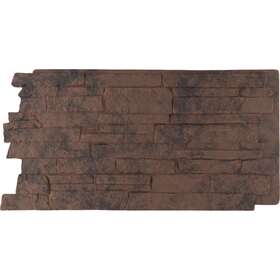 Pnu24x48alcb Ekena Millwork 49 Inch X5.50 X1.25 Stonewall Faux Stone Siding Panel Canyon Brown