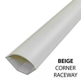 21469 Electriduct Pvc Corner Duct Surface Cable Cord Wire Raceways Large Beige 5ft Long