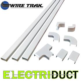 1125 Electriduct 6682 Pvc Lachting Raceway Kit Cable Wire Cord Management Series Large Black