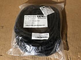 Bs-j-scw-0375-25-bk Electriduct Braided Cable Wrap 3/8 In Inside Dia. 0.39