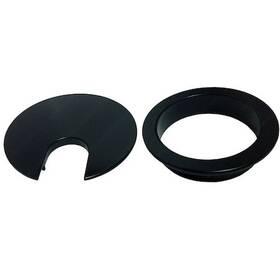 Gr-met-2375-2p-be Electriduct Two-piece Design 2-3/8 Inch Metal Grommet- Black Epoxy