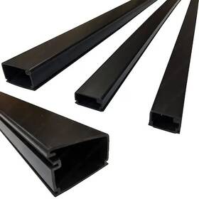Sr-ed-lg1-5pk-bk Electriduct Large Latching Surface Raceways- 59 Inch - 5 Pack- Black