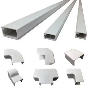 Sr-ed-lg1-5pk-wt Electriduct Large Latching Surface Raceways- 59 Inch - 5 Pack- White