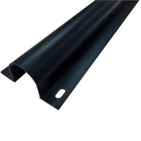 Sr-wg-100-5-1-bk Electriduct Plastic Flanged Wire Guard- 1 Inch X 5ft- Black