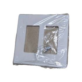 3032gm-wh5 Elegrp 2-gang Midsize Screwless Decorator/rocker Wall Plate White 5-pack