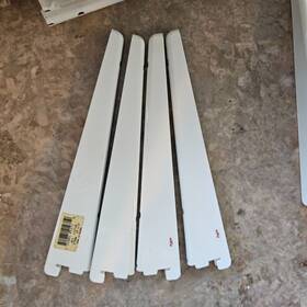 412718 Elfa Lot Of 4 White Shelf Brackets 10 Inch Sweden