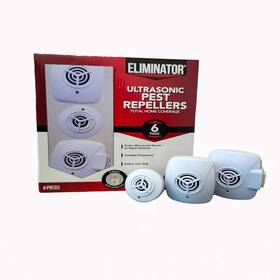 El20-601-004-01 Eliminator Ultrasonic Pest Repeller 6 Count