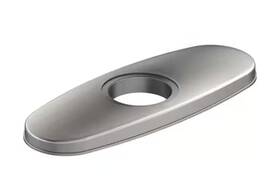 Lk135ls Elkay 10 Inch X 3 3-hole Bar Faucet Deck Plate/escutcheon Lustrous Steel Zinc