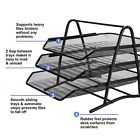 Elv1xyhk7n Agptek Desktop Shelf Trays Organizer Office Letter Black 757440655641