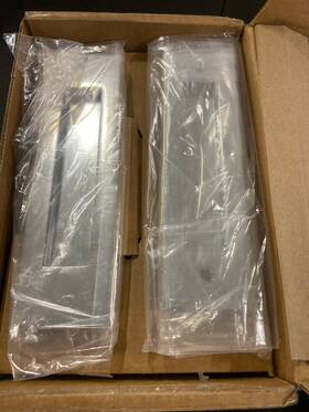 2154us26134 Emtek Passage Mortise Pocket Door Pull Polished Chrome 7.25 Inch