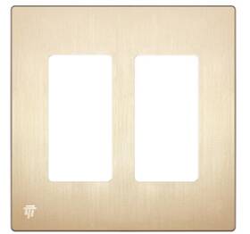 Si8832-bgd Enerlites Elite 4.68 Inch H X 4.73 L Brushed Gold Screwless Decorator Wall Plate