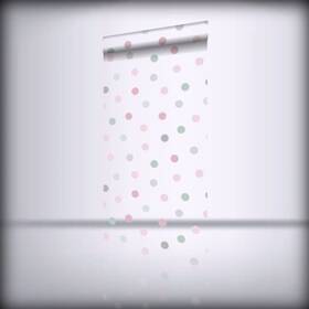 139040 Estahome.nl Wallpaper Dots - Pink Green And Gray From 20.9 X 396