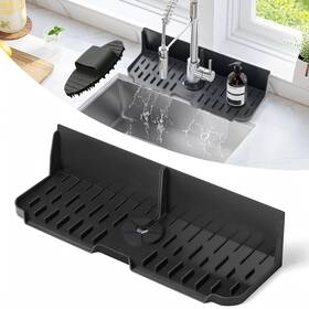 Guard217 Euhble Kitchen Sink Splash Guard Draining Pad Behind Faucet M