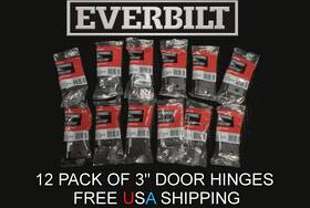 28386 Everbilt 12 Pk Of 3 In Square Oil-rubbed Bronze Squeak-free Door Hinge Free Ship