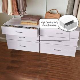 X7.28 Everbilt 90672 Closet Organizer 18.58 Inch X24.8 Adjustable Drawer Kit Indoor Gray