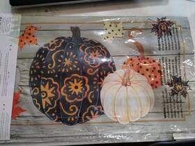 Evergreen 053648567930 Patterned Pumpkins And Leaves Autumn Magnetic Mailbox Cover Fall Standard