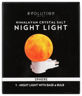 06181 Evolution Salt Himalayan Crystal Sphere Night Light