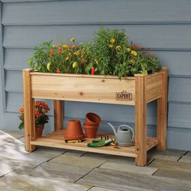 Expert Gardener 920978705162 Natural Wood Raised Garden Bed