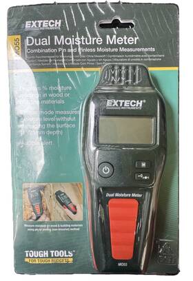 M055 Extech Dual Moisture Meter Professional Grade Sealed - New