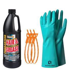 Emh-dck01 Extra Mile At Home Drain Cleaning Kit Powerful Hair And Grease Remover 1l 3 Clog Remo