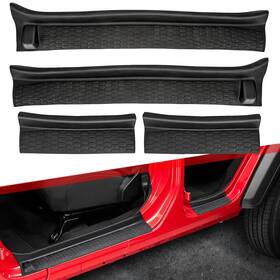Jp0002 Eytool Car Door Sill Protector Kit Black Plate Scratch Protection Entry