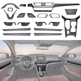 24155 Fancemot 20 Pcs Carbon Fiber Interior Kit Gear Shift Panel Cover Ac Air Vent Si